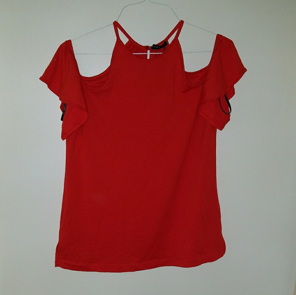 Cold shoulder blouse